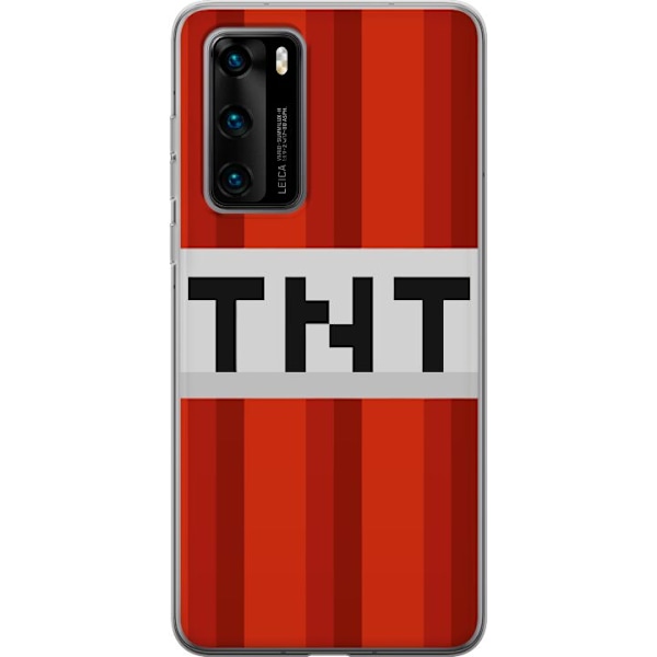 Huawei P40 Läpinäkyvä kuori Minecraft TNT