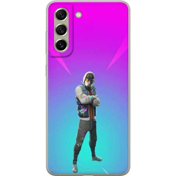 Samsung Galaxy S21 FE 5G Läpinäkyvä kuori musta ritari fortnite