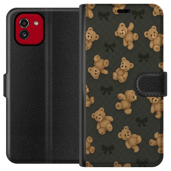 Samsung Galaxy A03 Tegnebogsetui Teddy Knus