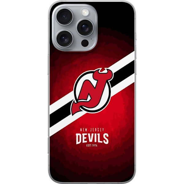 Apple iPhone 16 Pro Max Gennemsigtig cover New Jersey Devils (