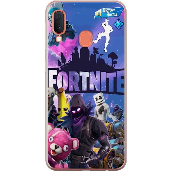 Samsung Galaxy A20e Läpinäkyvä kuori Fortnite