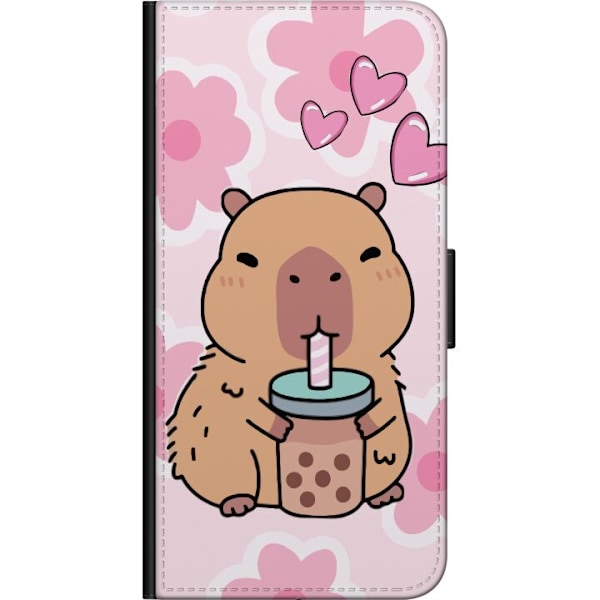 Samsung Galaxy A20s Tegnebogsetui Kawaii Capybara Hjerte Anime