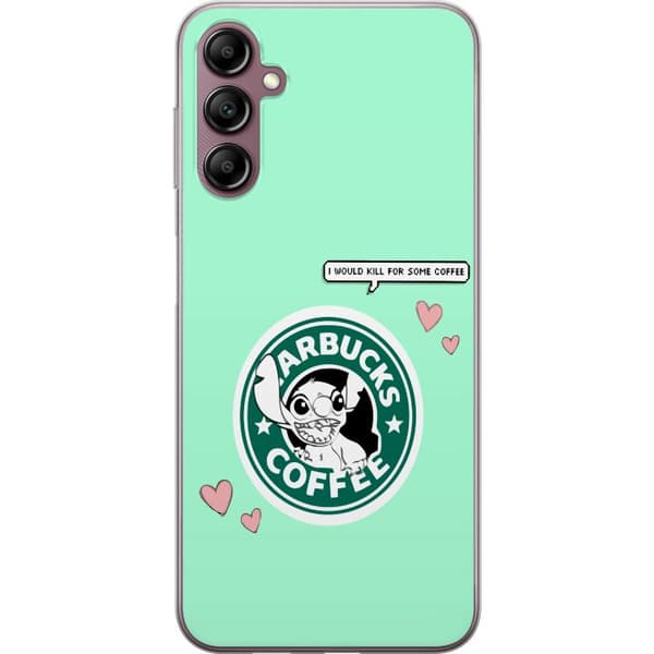 Kompatibelt Mobildeksel til Samsung Galaxy A14 5G Stitch Kaffe