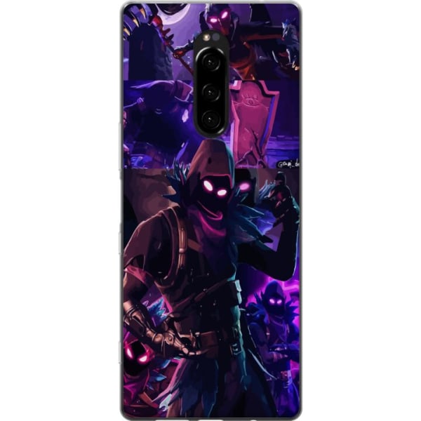 Sony Xperia 1 Gennemsigtig cover Fortnite - Raven