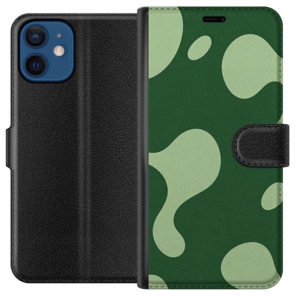 Kompatibel Tegnebogsetui til Apple iPhone 12 Matcha-smeltning grøn