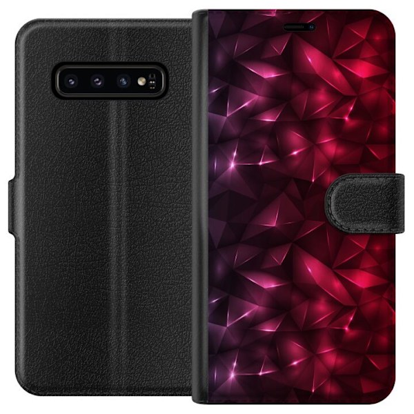 Samsung Galaxy S10 Lompakkokotelo Kiusoittava Punainen