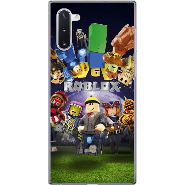 Samsung Galaxy Note10 Genomskinligt Skal Roblox Värld – Gamingäventyr för Barn & Ungdomar
