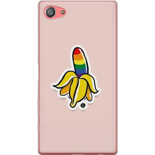 Sony Xperia Z5 Compact Gennemsigtig cover Glad Banan