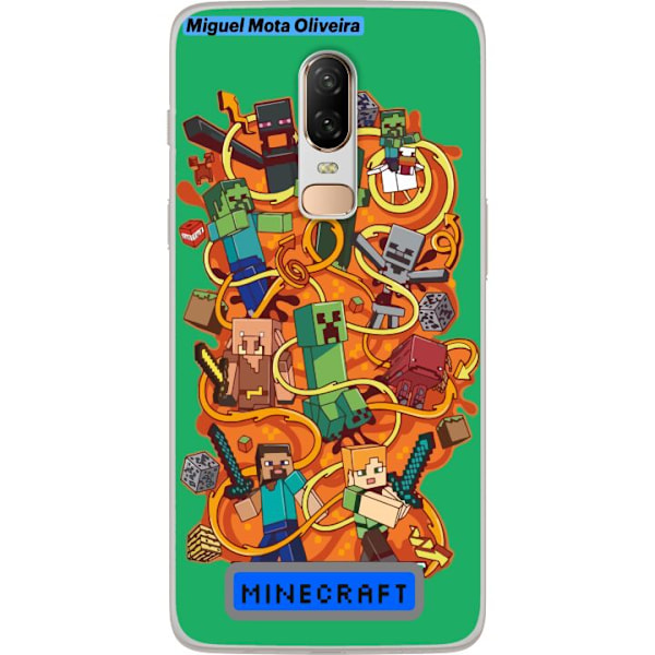 OnePlus 6 Genomskinligt Skal Minecraft