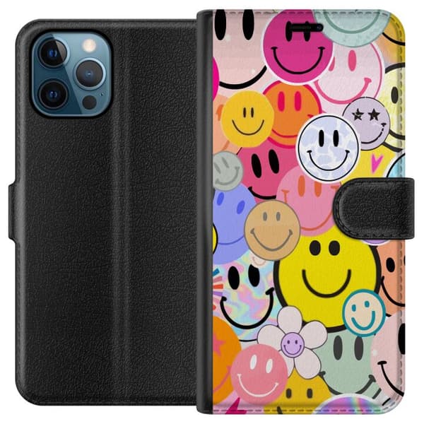 Kompatibel Tegnebogsetui til Apple iPhone 12 Pro Gladde Ansigter