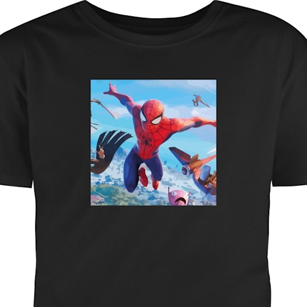 T-shirt til Voksen | Klassisk Voksen T-shirt Fortnite sort XXL