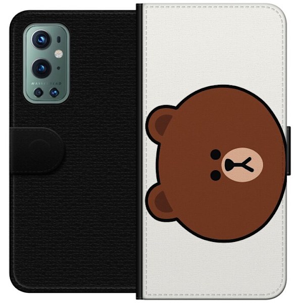 OnePlus 9 Pro Plånboksfodral line friends brown