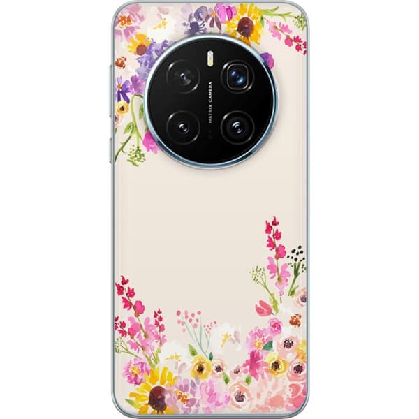 Kompatibel Mobilcover til Honor Magic7 Pro Blommig akvarellram