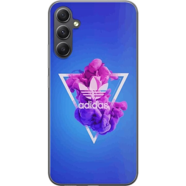 Samsung Galaxy S23 FE Genomskinligt Skal Adidas-inspirerad blå design – sportigt motiv med retrovibe i blå toner