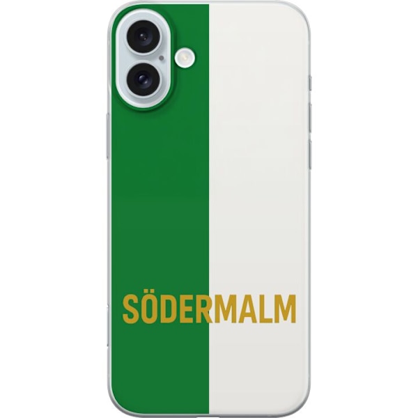 Apple iPhone 16 Plus Gennemsigtig cover Södermalm - fodbold