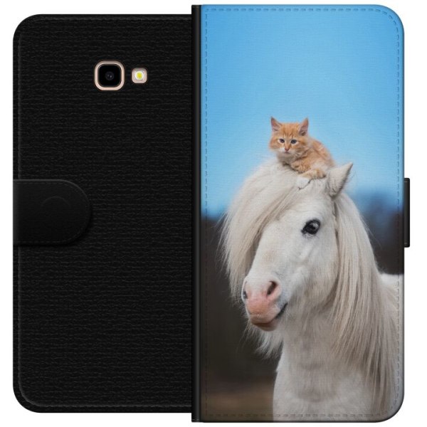 Samsung Galaxy J4+ Lommeboketui Hest & Katt
