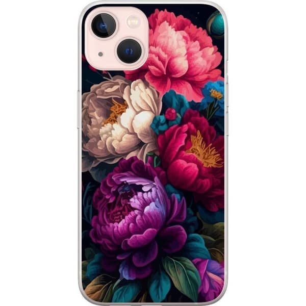 Kompatibel Mobilcover til Apple iPhone 13 Färgglada blommor
