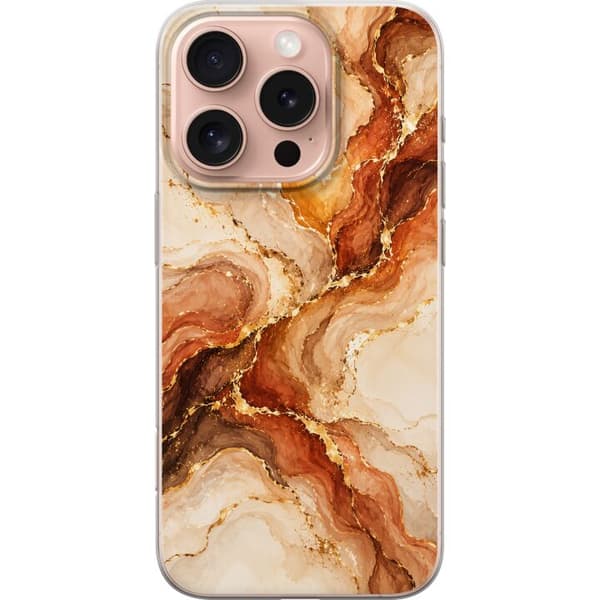 Kompatibel Mobilcover til Apple iPhone 16 Pro Høstagat beige