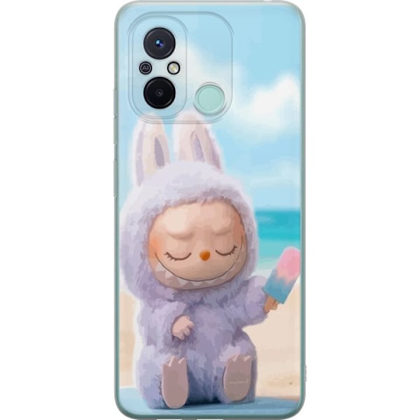 Xiaomi Redmi 12C Läpinäkyvä kuori Labubu Vaaleanpunainen Tunnelma