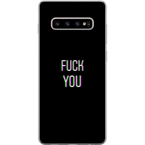 Samsung Galaxy S10+ Gjennomsiktig deksel Faen deg