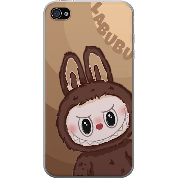 Apple iPhone 4 Genomskinligt Skal Labubu Cloud Cutie – Vit o