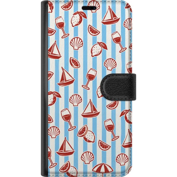 Kompatibelt Plånboksfodral till Nothing Phone 4b Blå strandmix blå