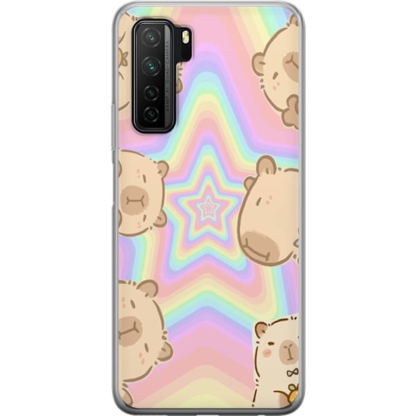 Huawei P40 lite 5G Läpinäkyvä kuori Kawaii Capybara Galaxy