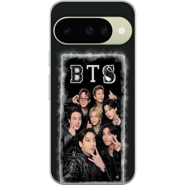 Kompatibel Mobilcover til Google Pixel 11 BTS-medlemmer poserer sammen i sorte outfits for en selfie sort