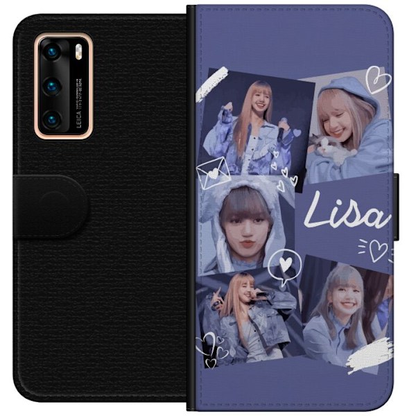 Huawei P40 Plånboksfodral Lisa Blackpink – Aesthetic K-pop Queen