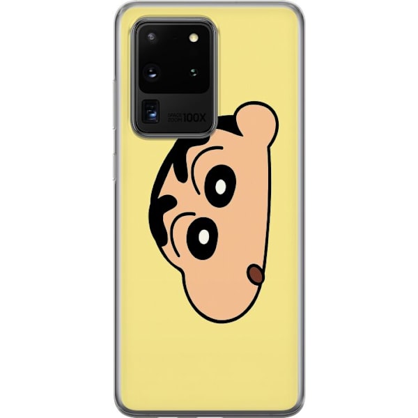 Samsung Galaxy S20 Ultra Läpinäkyvä kuori Peeking Shinchan