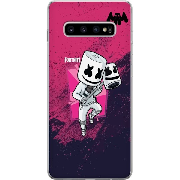 Samsung Galaxy S10+ Gennemsigtig cover Marshmello Fortnite Ski