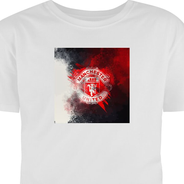 T-shirt til Voksen | Klassisk Voksen T-shirt Manchester United hvid XXL