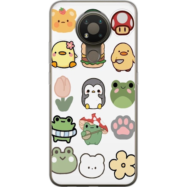 Nokia 3.4 Gjennomsiktig deksel Kawaii Friends