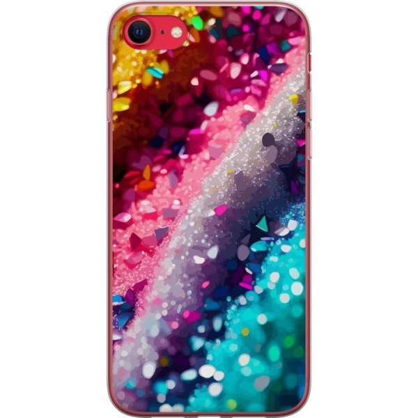 Apple iPhone SE (2020) Gennemsigtig cover Glitter