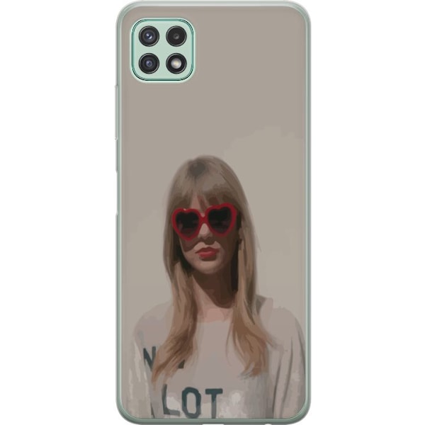 Samsung Galaxy A22 5G Genomskinligt Skal Taylor Swift