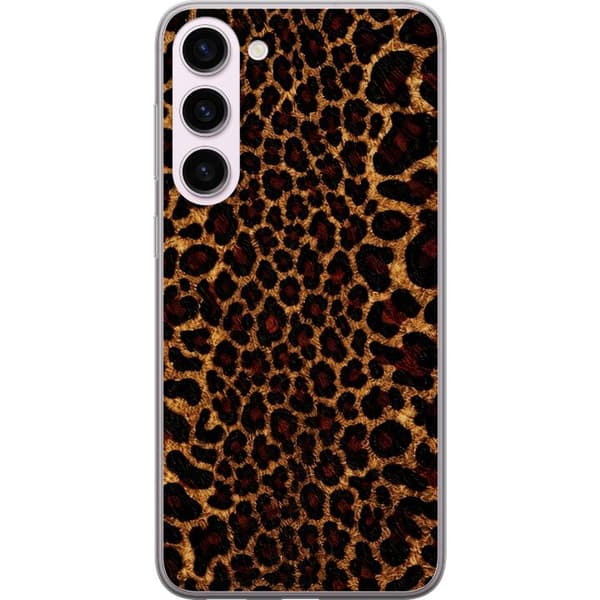 Kompatibelt Mobilskal till Samsung Galaxy S23+ Wild Leopard brun