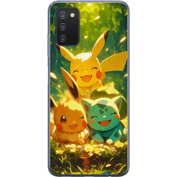 Samsung Galaxy A03s Genomskinligt Skal Pixelmonster spelstil – färgstark design för retroälskande gamers