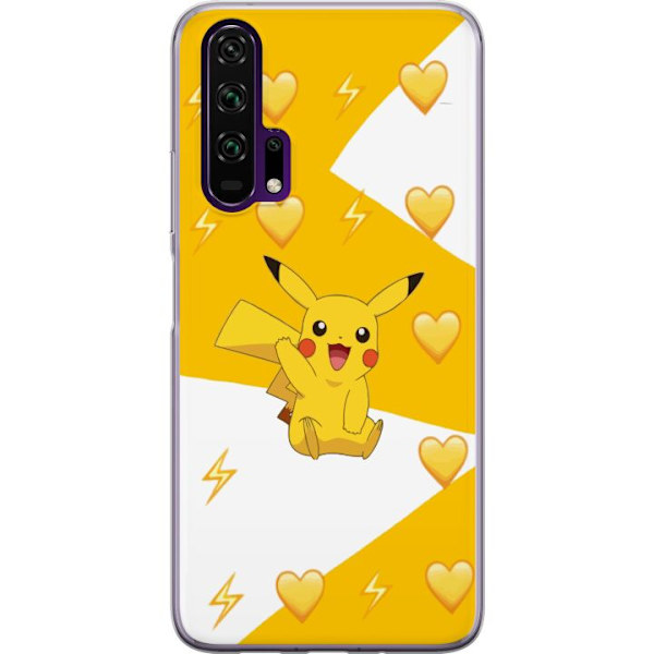 Honor 20 Pro  Läpinäkyvä kuori Pikachu Pokémon Pelihahmo Peliaihe Suosittu Ikoni Sarjakuvasarja Pokémon GO Lasten Klassikko