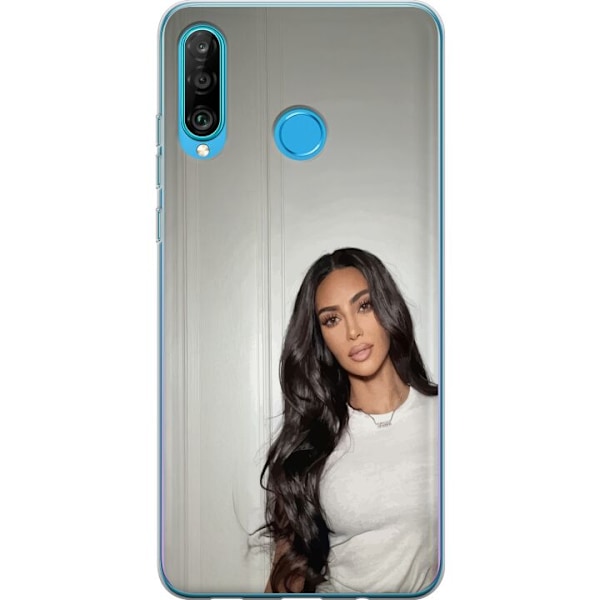 Huawei P30 lite Läpinäkyvä kuori Kim Kardashian – Iconic Style Collection