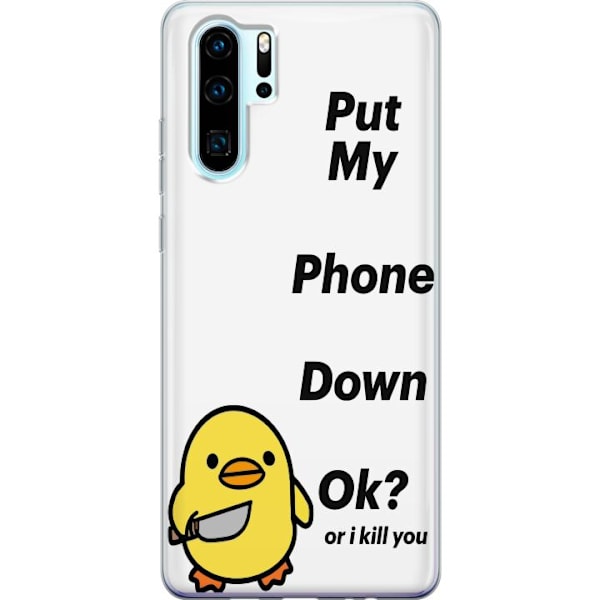 Huawei P30 Pro Genomskinligt Skal Lägg ner den