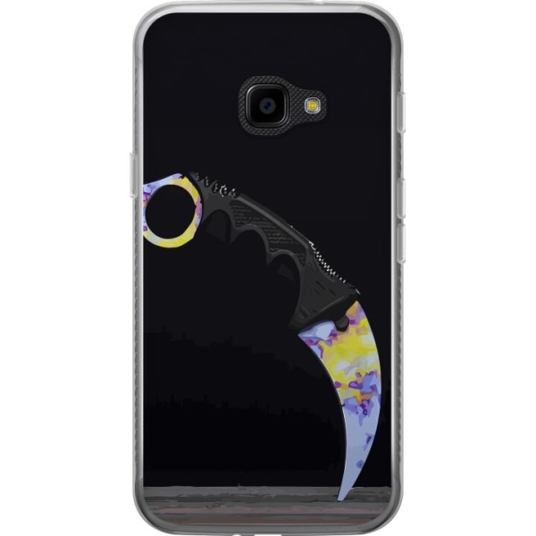Samsung Galaxy Xcover 4 Läpinäkyvä kuori Karambit / Butterf