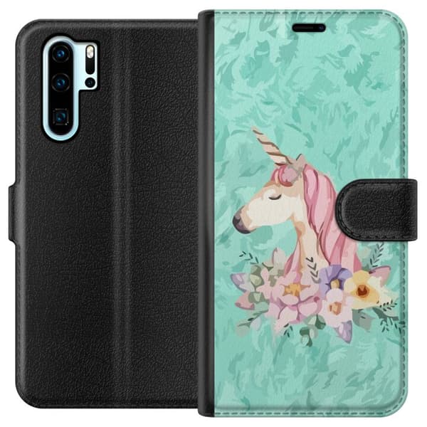 Kompatibelt Lommeboketui til Huawei P30 Pro Unicorn