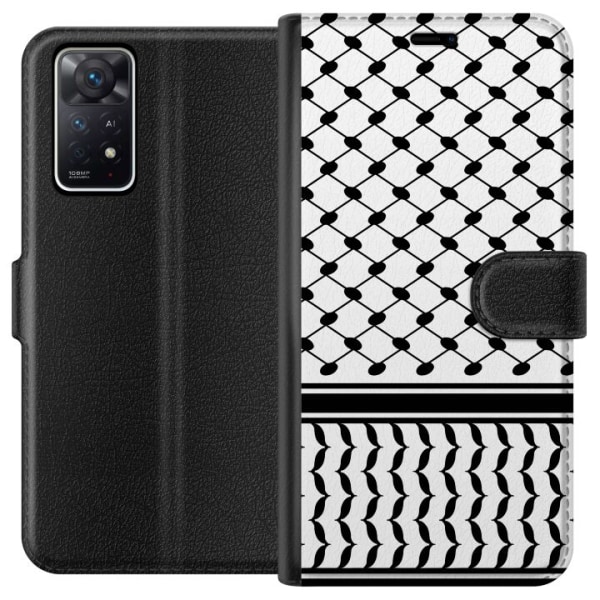 Xiaomi Redmi Note 11 Pro 5G Tegnebogsetui Keffiyeh mønster