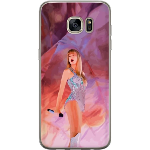 Samsung Galaxy S7 edge Genomskinligt Skal Taylor Swift