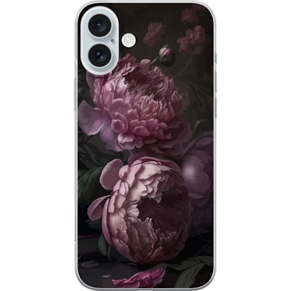 Apple iPhone 16 Plus Läpinäkyvä kuori Blommor