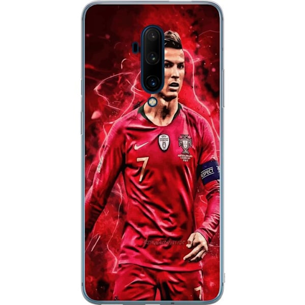 OnePlus 7T Pro Genomskinligt Skal Ronaldo Skills – CR7 Design för Äkta Supporters