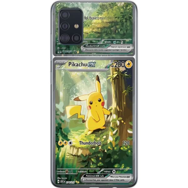 Kompatibelt Mobildeksel til Samsung Galaxy A51 Pikachu grønn