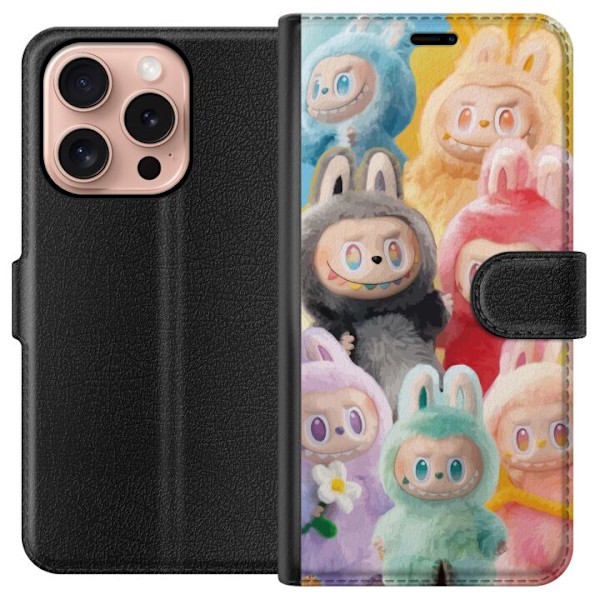 Apple iPhone 16 Pro Tegnebogsetui Labubu Skitse Stil