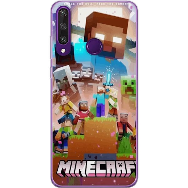 Huawei Y6p Läpinäkyvä kuori Minecraft