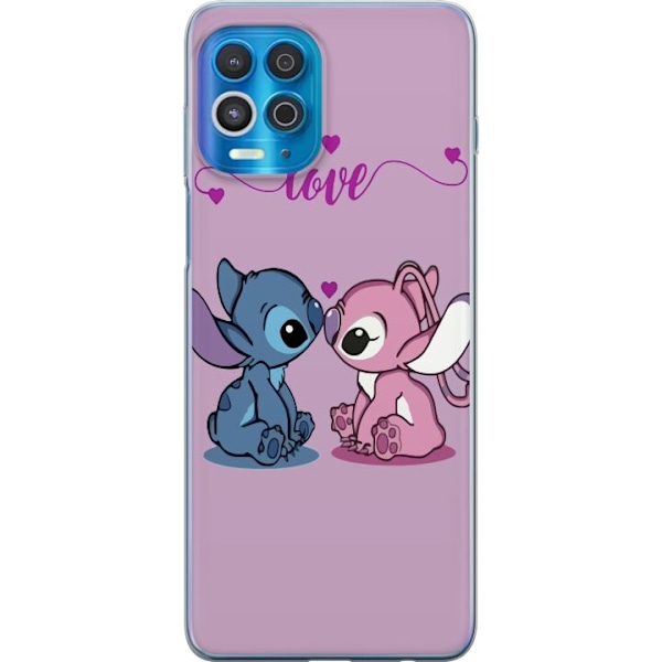 Motorola Edge S Gennemsigtig cover Lilo & Stitch – Angel Edi